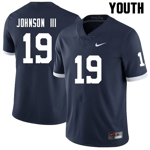 Youth #19 Joseph Johnson III Penn State Nittany Lions College Football Jerseys Sale-Retro